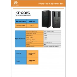 KP615 KP6015 450W MYTH SPEAKER