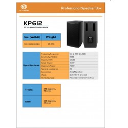 KP612 SPEAKER 300W