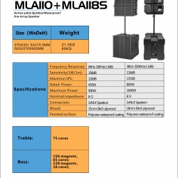 MYTH MLA100+MLA118 ACTIVE LINEARRAY SPEAKER