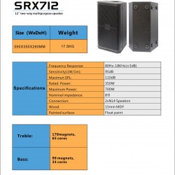 MYTH SRX712 SPEAKER