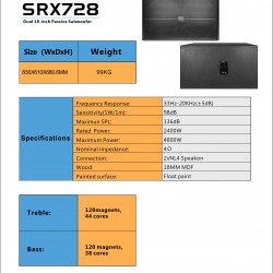 MYTH SRX728 SUBWOOFER 1800W