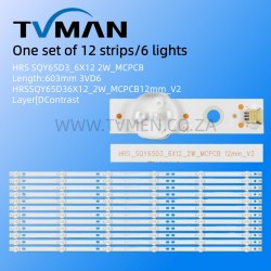 HRS_SQY65D3_6X12_2W_MCPCB 65INCH 6LED 3V 603MM