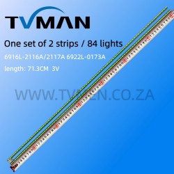 APPLICABLE LG LG 65UF7700-CC LED LIGHT 6922L-0173A 6916L2117A 116A LC650EQF 65INCH 84LED 715MM 3V