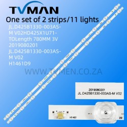 APPLICABLE HISENSE 43A59E 43A52E LED LIGHT  JL.D425B1330-003AS-M-V02 43INCH 11LED 780MM 3V