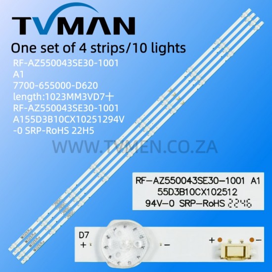 APPLICABLE SKYWORTH RF-AZ550043SE30-1001 A1 55INCH 10LED 1023MM 3V
