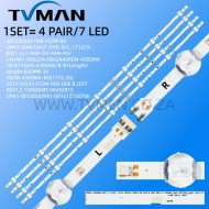 APPLICABLE SAMSUNG 43INCH  LED LIGHT L1-N5K-D3-FAM-R3/L4 LM41-00624A/00622A  7LED 830MM 3V