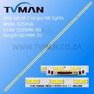 APPLICABLE SAMSUNG 55 LM41-01042B/C LED LIGHT UA55AU8000 ES55SV8FPKWA48 55AU8K 55INCH 601MM 48LED 3V