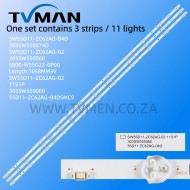 APPLICABLE SINOTEC TH-55HX560C 55G32 55A3 55A4 SW55D11-ZC62AG-02 55INCH 106CM 11LED 3V