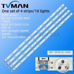 APPLICABLE SAMSUNG UA32EH5080R LED LIGHT 2012SVS32 3228 FHD 10 REV1.5 1204 32INCH 580MM 10LED 3V