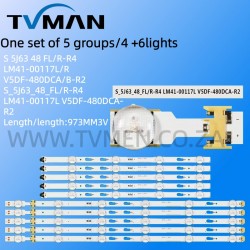 APPLICABLE SAMSUNG 48INCH V5DF-480DCA-R2 BN96-34785A S_5J63_48_FL-L6 LM41-00117L 10LED 3V 971MM