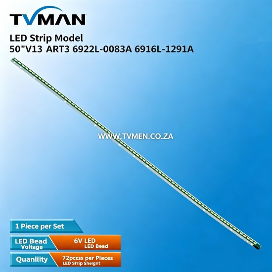 Applicable SONY KDL-50R550A/556A led strips 50 V13 ART3 Edge 6922L-0083A 50INCH 72LED 6V 620MM