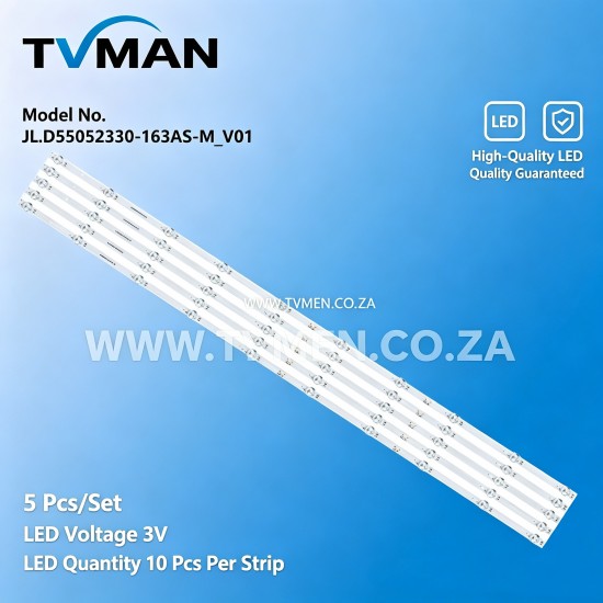 APPLICABLE SKYWORTH 55P53 55A23SX LED LIGHT JL.D55052330-163AS-M-V01 LED STRIPD 55INCH 10LED 3V 1058MM 
