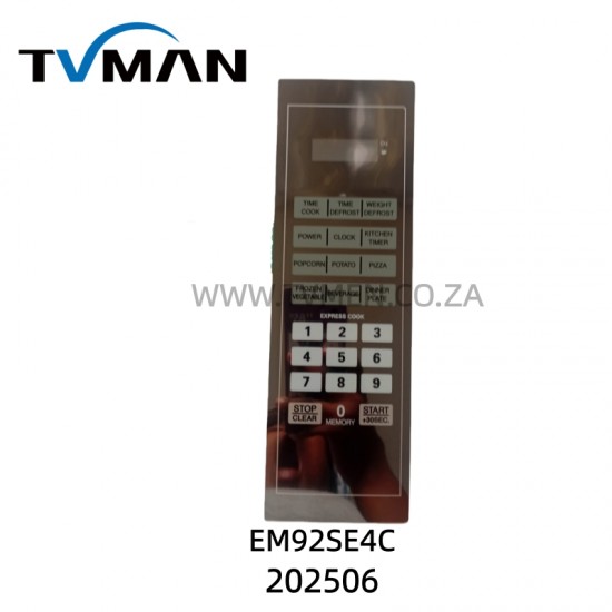 MICROWAVE TOUCHPAD EM92SE4C 20250 6