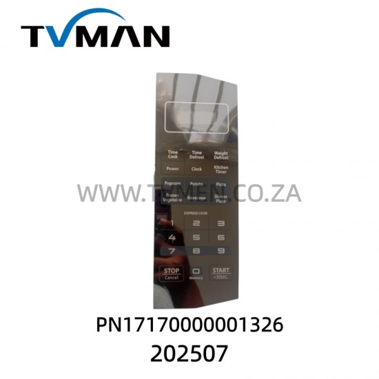 MICROWAVE TOUCHPAD PN171700000013 26