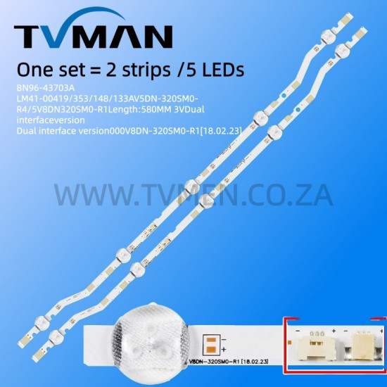APPLICABLE SAMSUNG LED STRIPS V8DN-320SM0-R1 V5DN-320SM0-R4R5 BN96-46575A