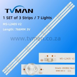  40H5 MS-L2405 LA021 YAL13-00730300-43 7700-640000 40inch 7Led 3V Skyworth led strips