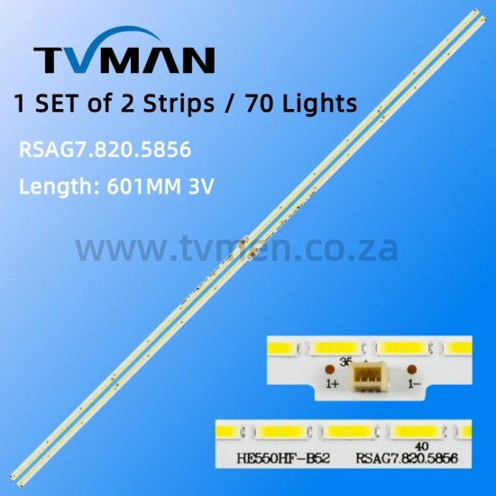 LED55EC650UN LED STRIPS RSAG7.820.5707 HE550HF-B51 HE550HU-B21