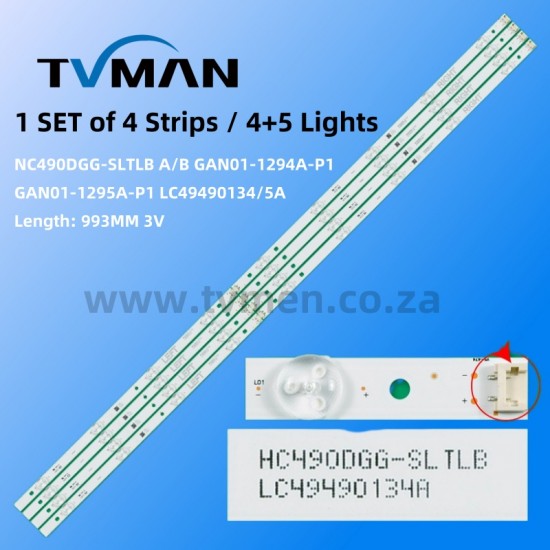 APPLICABLE TO LG 49UF6400-CA GAN01-1255A-P1 NC490DGG-AAFX1-41CA 49INCH 9LED 3V