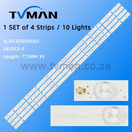 SJ.HZ.D3950502-2835CS-F LED STRIPS TH-LD395H5 LDS-4077FHD 40INCH 10LED