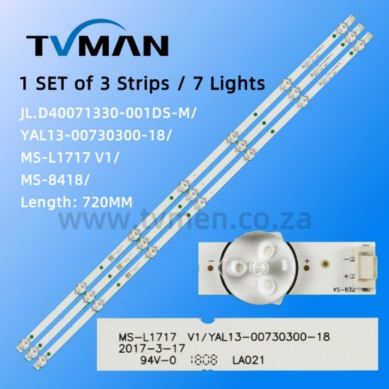40L3750VM 40L48504B 40L48804M  MS-L1717 V1 40INCH 7LED 3V