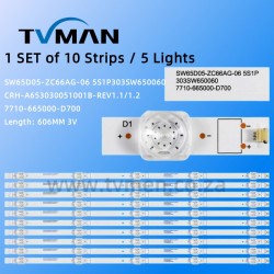 65U2 LU65C61(PRO) CRH-A653030051001BREV1.1 1.2 65INCH 5LED 3V
