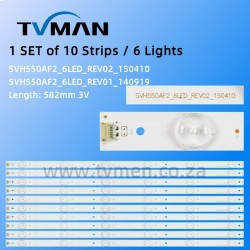 APPLICABLE HISENSE LED55EC620UA LED55K560U LED LIGHT SVH550AF2_6LED_REV01_1409