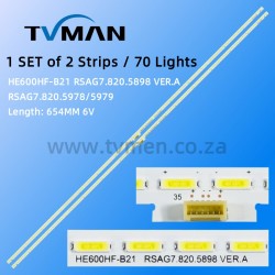 APPLICABLE HISENSE LED60K5500U LED60EC550A LED LIGHT RSAG7.820.5898/5978