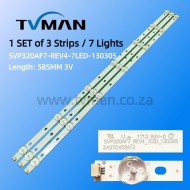 SINOTEC LE-32MW68 LE-32ME83  LED LIGHT SVP320AF7_REV4_7LED_130305 32INCH  7LED 3V  585MM