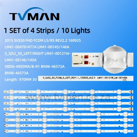 Fcom 5000 APPLICABLE SAMSUNG LED STRIPS 2015SVS50 FHD FCOM R5 L5 LM41-00145A LM41 ...