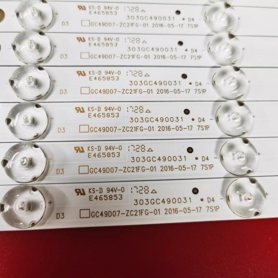 Philips 49PUF6261/T3 light strip GC49D07-ZC21FG-01 303G490031 GC490M06