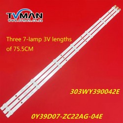 SINOTEC STL-39VN80 Light Bar 0Y39D07-ZC22AG-04E 303WY390042E Screen LE390AD1A02 39inch 7LED 3V