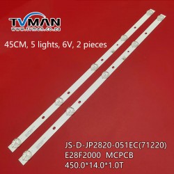 Lehua 28L17 backlight strip T0T-28D2700-2X5-3030C-V6 JS-D-JP2820-051EC