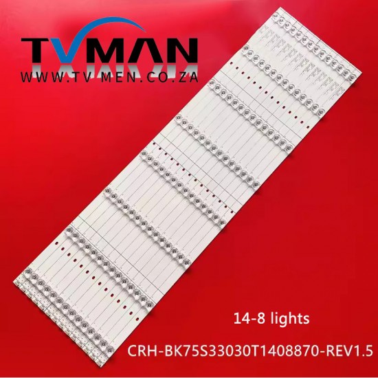 Hisense HZ75E5A 75E3D HZ75A65 light strip CRH-BK75S33030T1408870-REV1