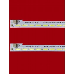 2x LED Backlight Strips For Samsung UN32EH4003F – D3GE-320SM0, LM41-00001R, BN96-33972A