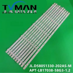 Applicable to Skyworth Cool 58K5C 58F5 light strip CRH-A58303010057C2Rev1.0 10 pieces of 5 light beads