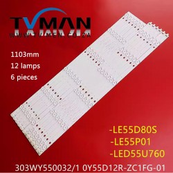 Panda LE55D80S/C LE55P01 Light Bar 0Y55D12R/L-ZC21FG-01 303WY550032/1