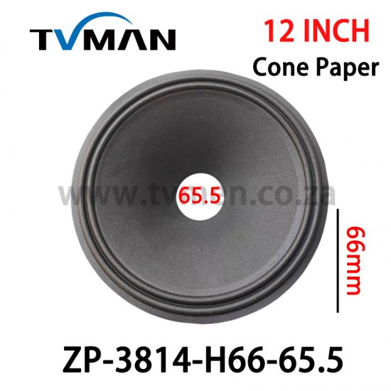 12 INCH Speaker Cone Paper ZP-3814-H66-65.5 