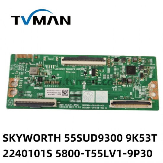 SKYWORTH T KON BOARD  55SUD9300 9K53T 2240101S 5800-T55 LV1-9P30