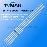 UNIVERSAL 58INCH 10LED 3V CRH-BK58S13030T051087D 1100MM