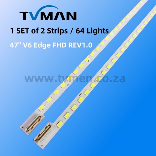 LED47R6100DES M3400PDE 47E92R0LG 47LW4500-CA 47″ V6 Edge FHD 47INCH 64LED 6V