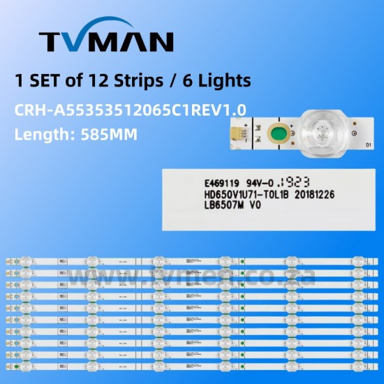 65INCH 6LED 3V 65S1 65R6E1 LB65084 LB6507M V0 HD650V1U71-T0L1B  