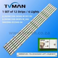 65INCH 8LED 3V HZ65E3D-J HZ65A56E HD650X1U51-T0+2019052001+APT-H