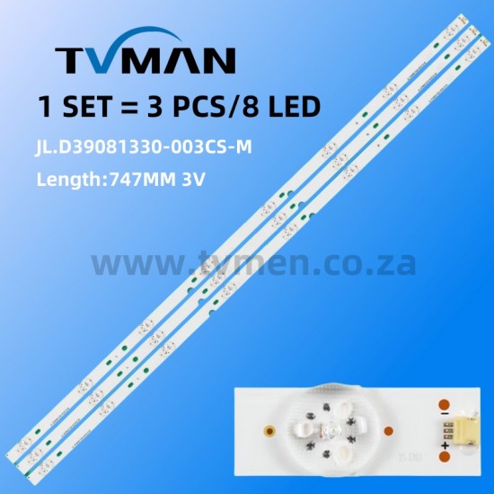 APPLICABLE HISENSE LED39N2600 JL.D39081330-003CS-M 39INCH 8LED 3V