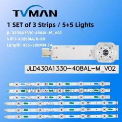 APPLICABLE SAMSUNG UA43TU7000KXXT UA43TU7000K LED BLACKLIGHT  BN96-50319 JL430A1330-408AL-M_V02