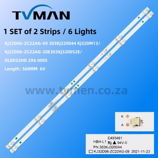 KJ32D06-ZC22AG-09 32INCH 6LED 6V