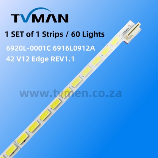 APPLICABLE LG 42LM620S 42LM615S 42PFL4317K LED STRIPS 42 V12 Edge REV1.1 60LED 60V