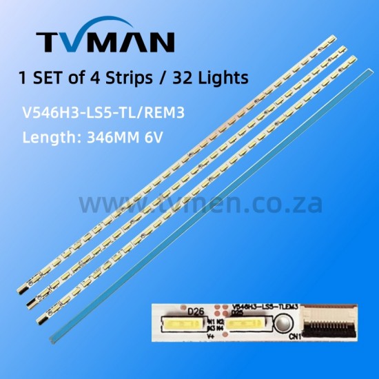 APPLICABLE SKYWORTH 55E6CRD 55E65SG LED STRIPS V546H3-LS5-TLEM3 V546H3-LS5-TREM3