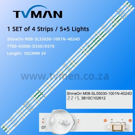 APPLICABLE SKYWORTH PANASONIC 55S750U TH-55GX580C M08-SL55030-1001N-4024D 55INCH 10LED 3V