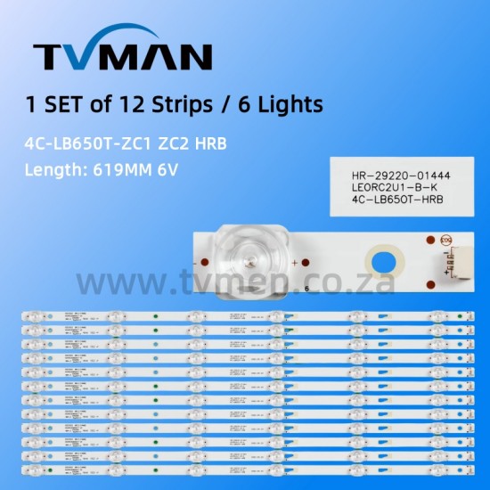 APPLICABLE PANASONIC 65C4 65D1800 65HR330M06A7 V0 TCL65D06-ZC29AG-01 65INCH 6LED 6V