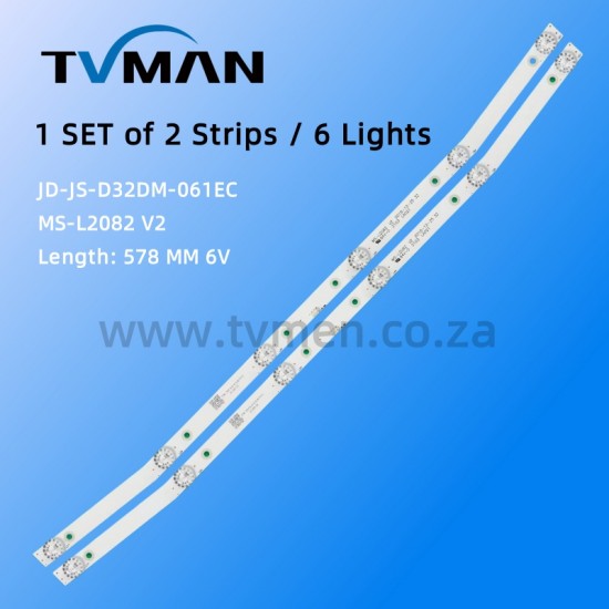 APPLICABLE DAIMON 32INCH 32L5 MS-L3655 V1 JS-JP32DM061ED.902(00326) 6LED 6V